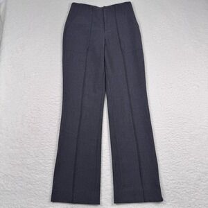 Kallmeyer New York Pants Womens 2 Wide Leg Split Hem High Rise Gray Career USA